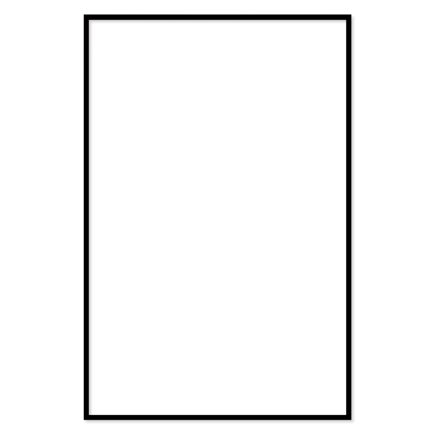 Ramme 62 x 95 cm – sort egetræ