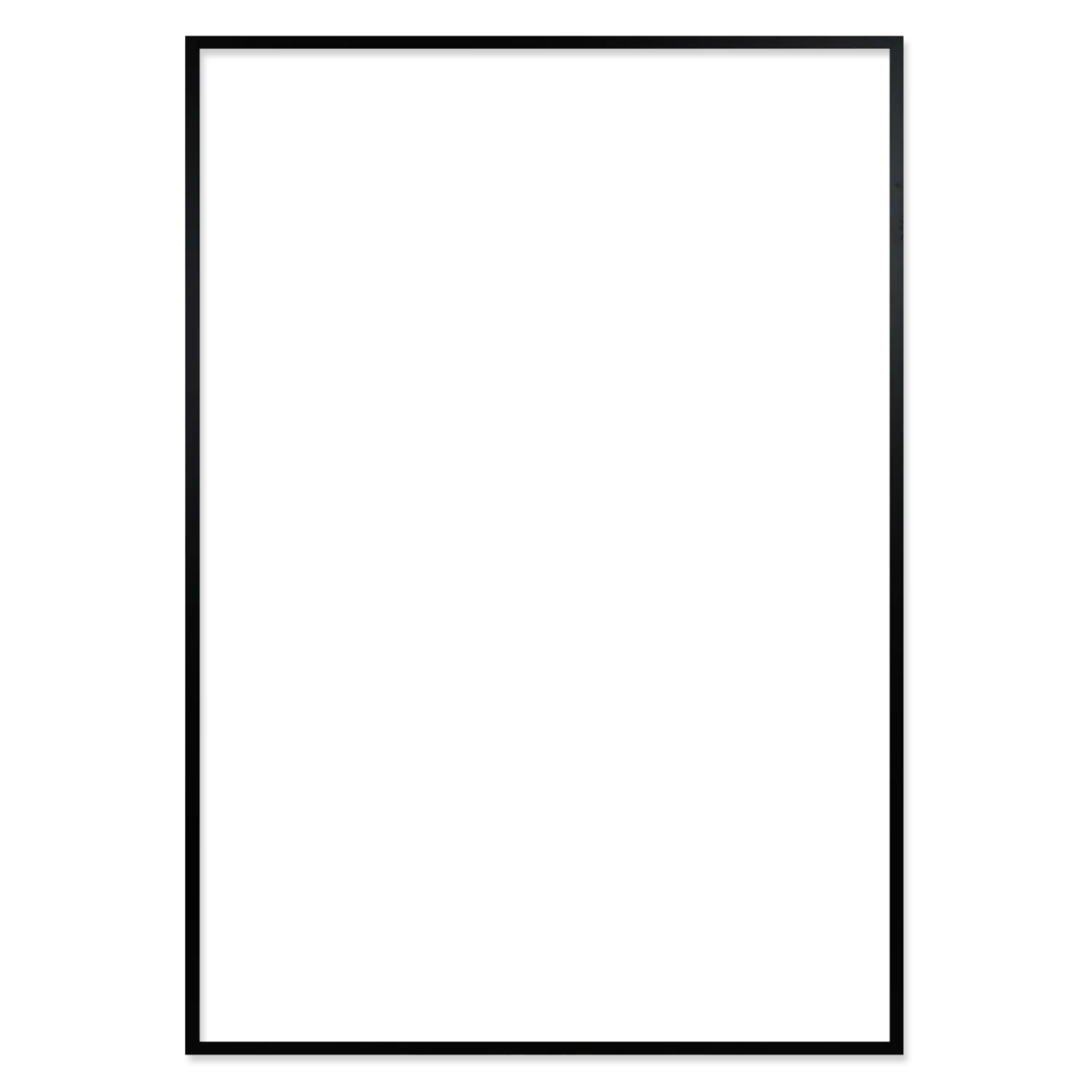 Ramme 97.7 x 140 cm – sort egetræ