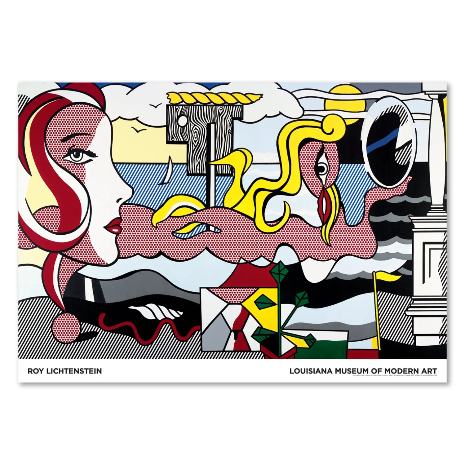 Roy Lichtenstein – Figures in Landscape (1977)