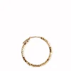 Small Bead Creole ørering – forgyldt