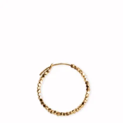 Small Bead Creole ørering – forgyldt