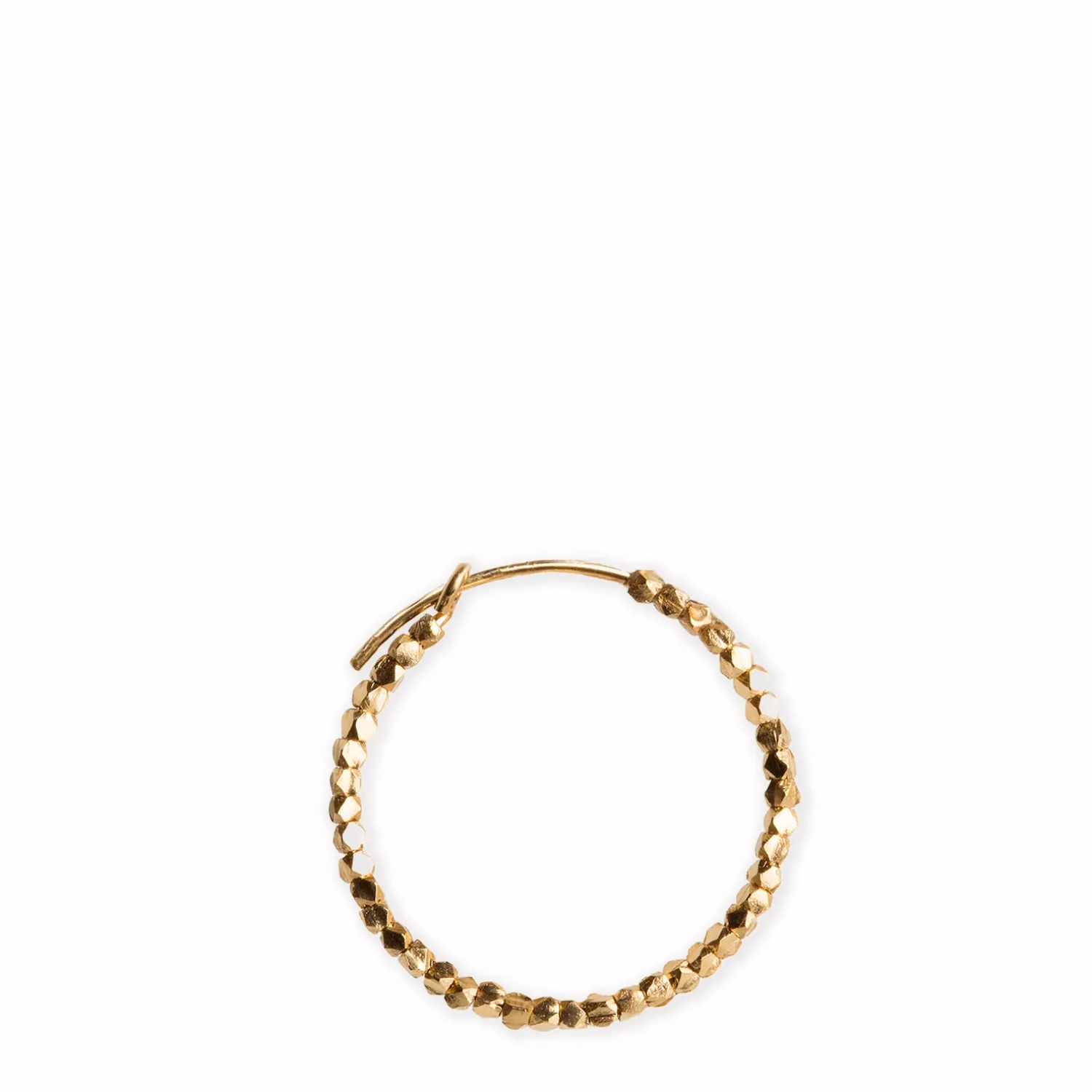 Small Bead Creole ørering – forgyldt